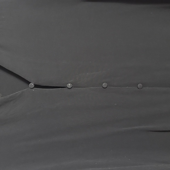 OLIVACEOUS Gauze Flowy Long Sleeve Button Down Blouse in Black Size Large - Picture 6 of 16